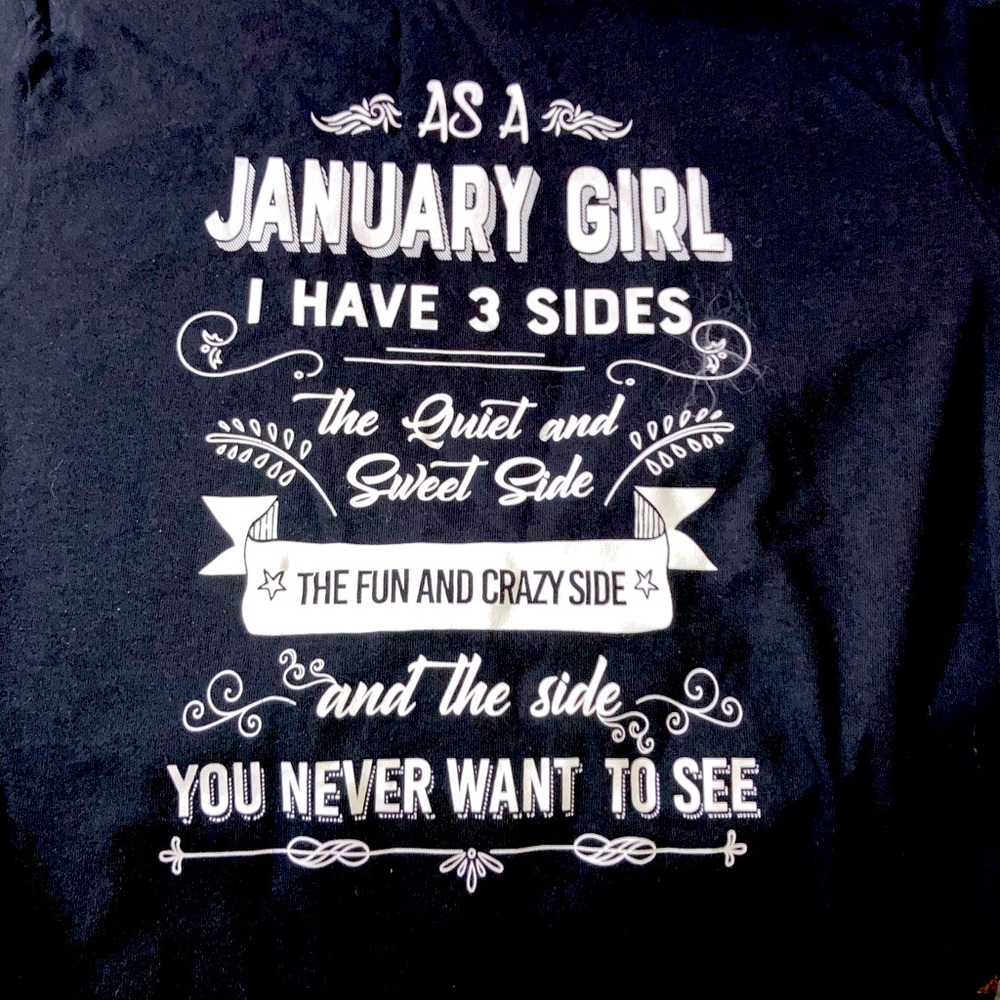 January shirts never worn
